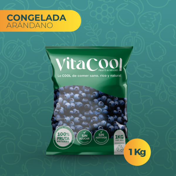 Fruta congelada de arándano 1000 grs